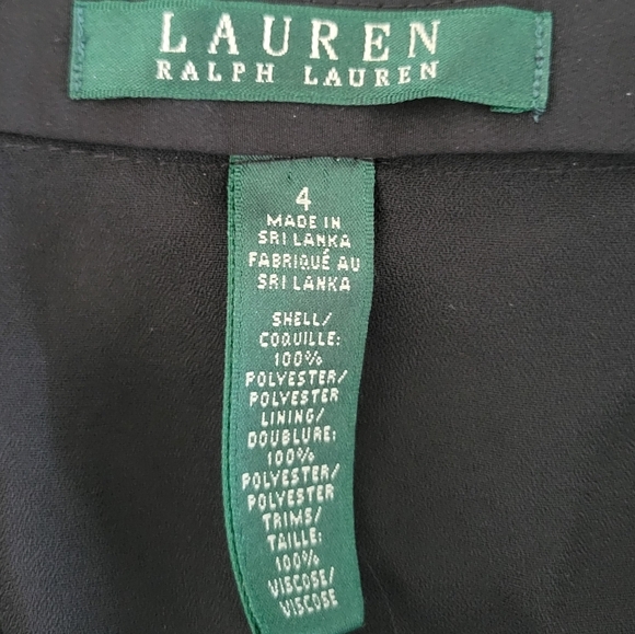 NWOT Lauren Ralph Lauren Tiered Fringe Black Skirt Size 4 - Picture 10 of 11